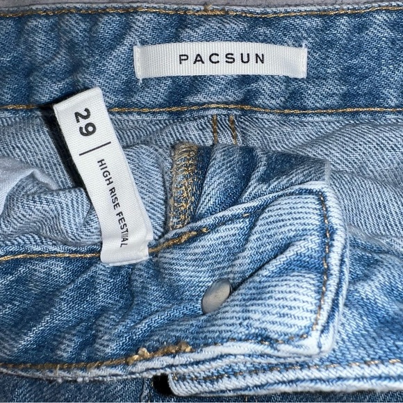 PacSun High Rise Festival Denim Shorts - Picture 4 of 4